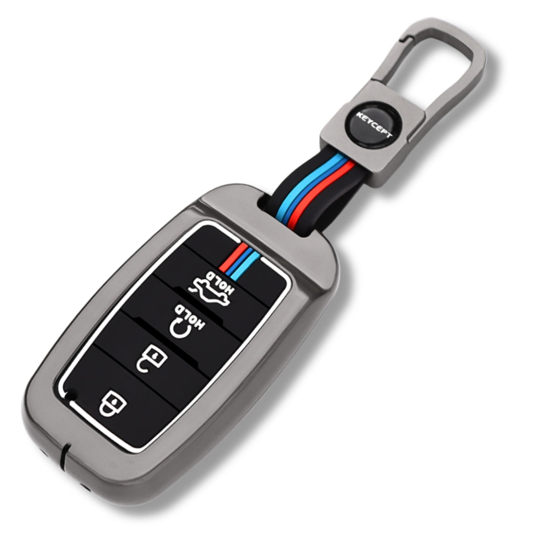 Kia Metal Alloy Key Cover with Keychain (Type M1)