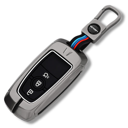 Ford Metal Alloy Key Cover with Keychain (Type M1).