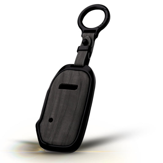 Kia Noir Wood Car Key Cover with Keychain (Type M8)