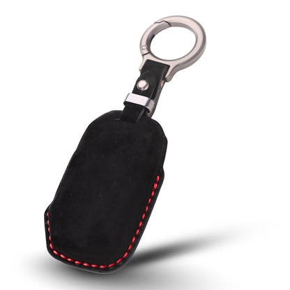 Kia Alcantara Crest Car Key Cover with Keychain (Type K10)