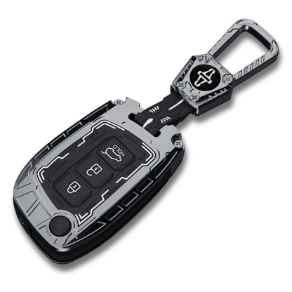 Hyundai Metal Armor Car Key Cover for with Keychain (Type M4)