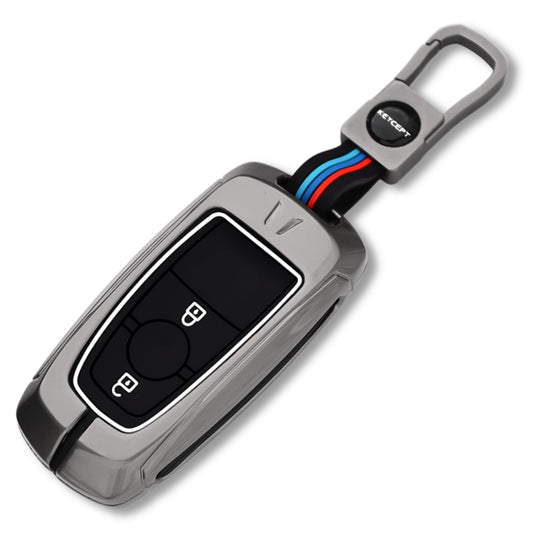 Ford Metal Alloy Key Cover With Keychain. (Type M1)