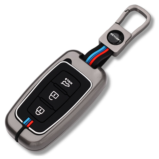 Hyundai Metal Key Cover with Keychain (Type M1)