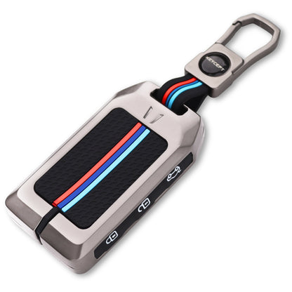 Volvo Metal Alloy Key Cover with Keychain (Type M1)