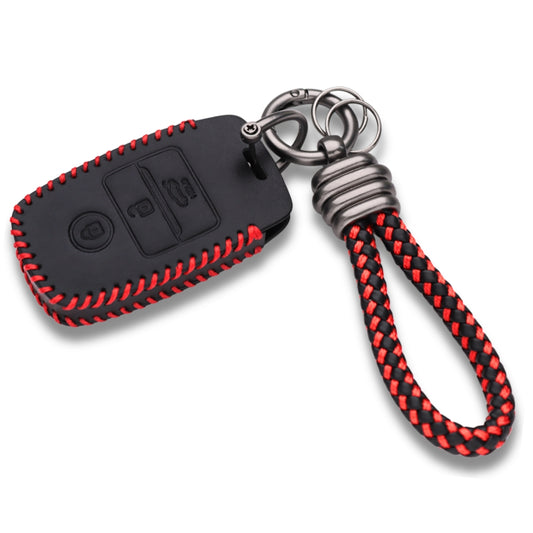 Kia Classic Leather Key Cover with keychain K3