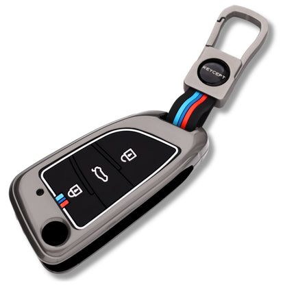 Universal Metal Key Cover with Keychain with Keychain (Type M1).