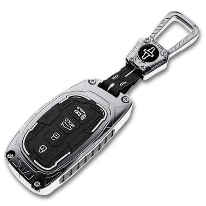 Hyundai Metal Armor Key Cover with Keychain. (Type M4)