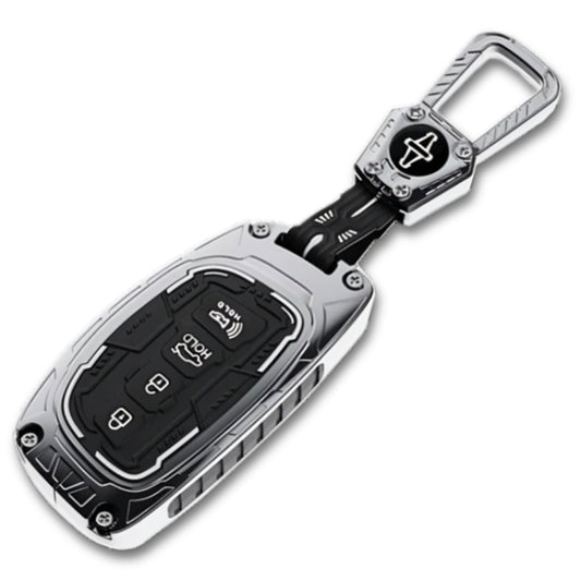 Hyundai Metal Armor Key Cover with Keychain. (Type M4)
