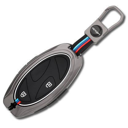 Hyundai Metal Alloy Key Cover with keychain (Type M1)