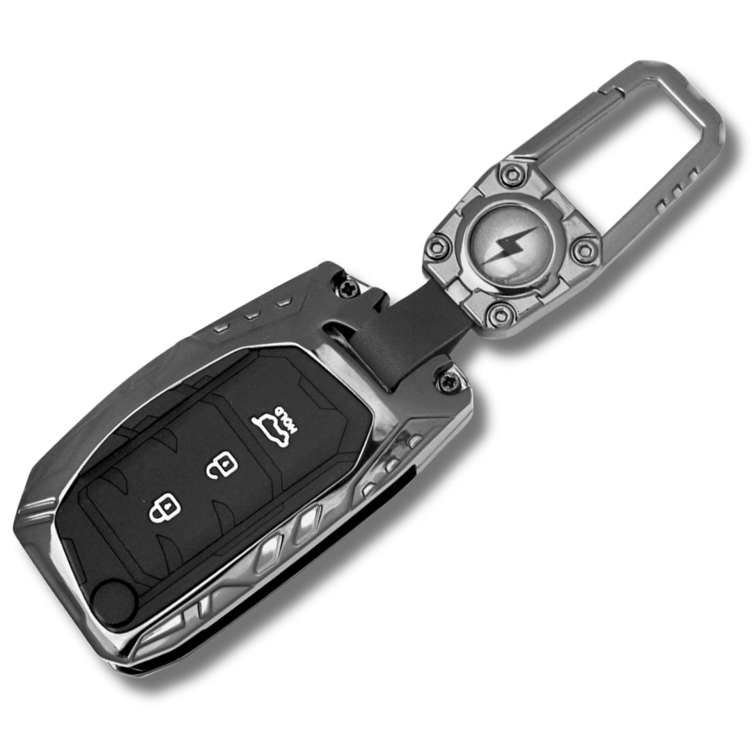Hyundai Metal Mecha Car Key Cover with Keychain (Type M3)