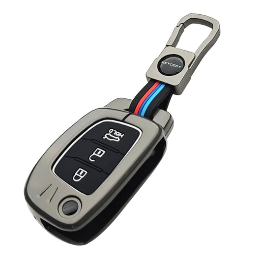 Hyundai Metal Key Cover with Keychain.