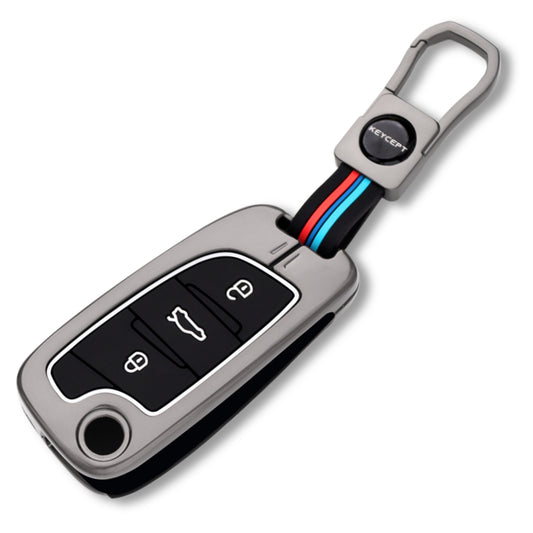 Universal Metal Alloy Key Cover with Keychain (Type M1)