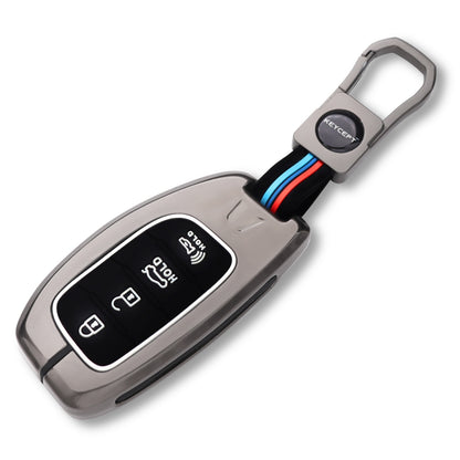 Hyundai Metal Alloy Key Cover with Keychain (Type M1)