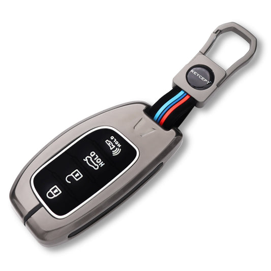 Hyundai Metal Alloy Key Cover with Keychain (Type M1)