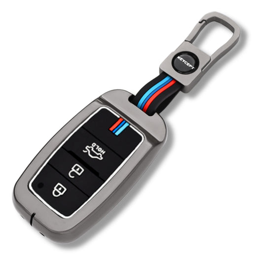 Kia Metal Alloy Key Cover with Keychain (Type M1)