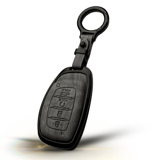 Keycept Noir Wood Car Key Cover with Keychain (Type M8)