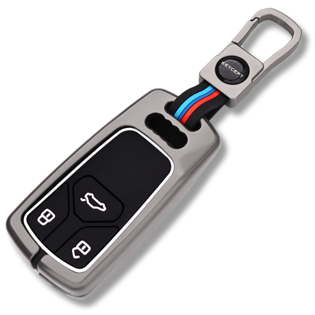 Audi Metal Key Cover with Keychain (Type M1).