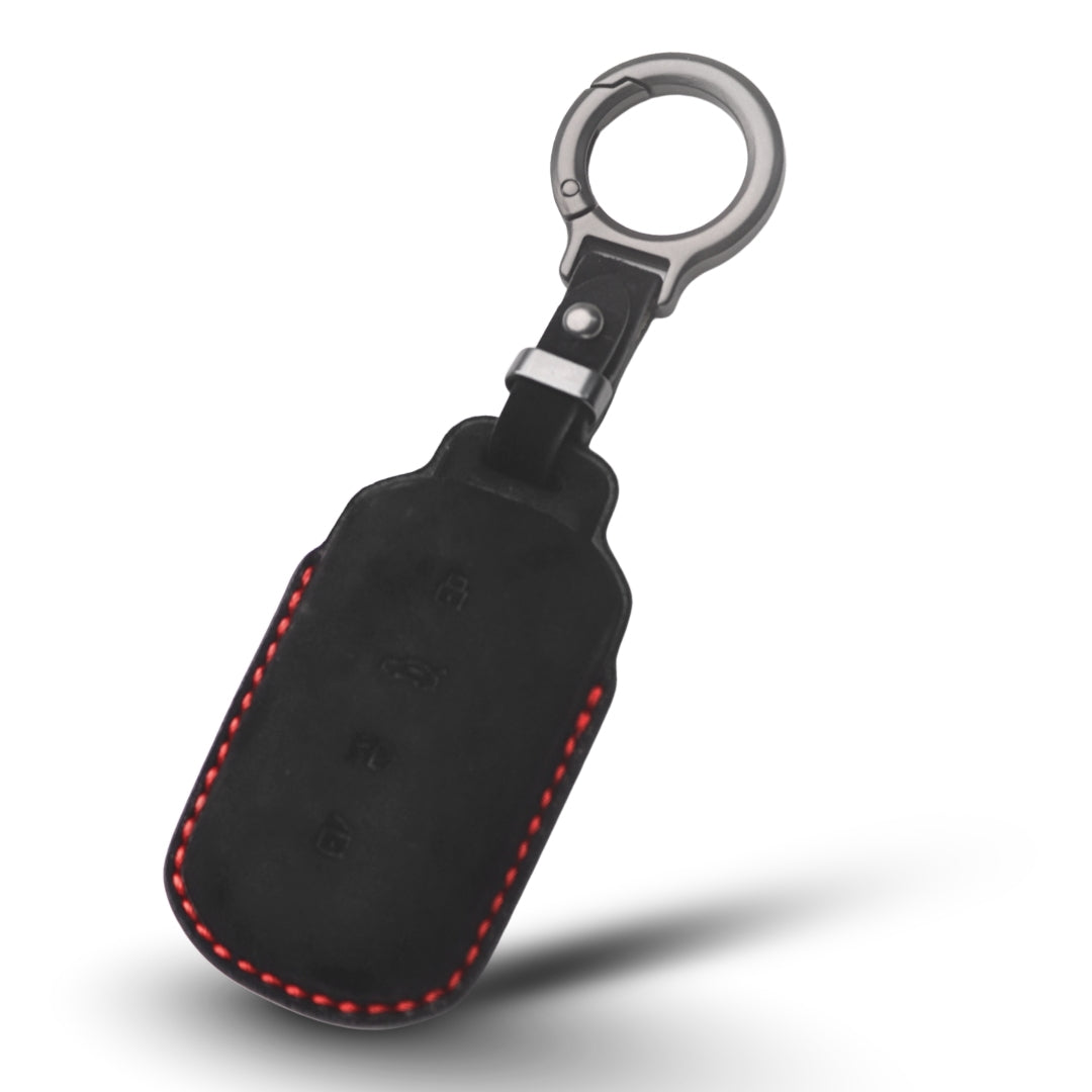 Tata Alcantara Crest Car Key Cover with Keychain (Type K10)