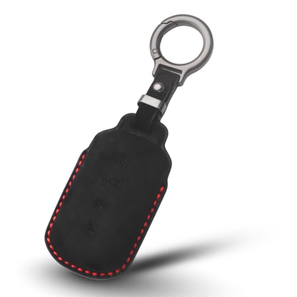 Tata Alcantara Crest Car Key Cover with Keychain (Type K10)