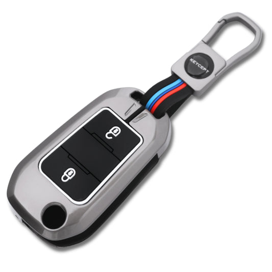 Citroen Metal Silicone Key Cover with Keychain(Type M1)