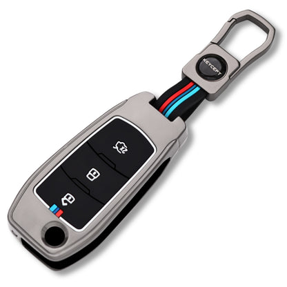Ford Metal Alloy Key Cover with Keychain (Type M1)