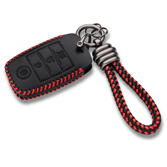 Kia Classic Leather Key Cover with Keychain K3