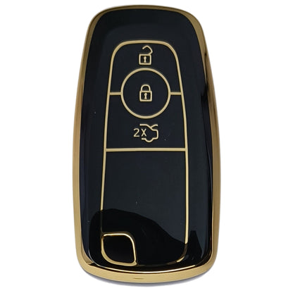 ford figo aspire endeavour 3b smart tpu black gold car key cover