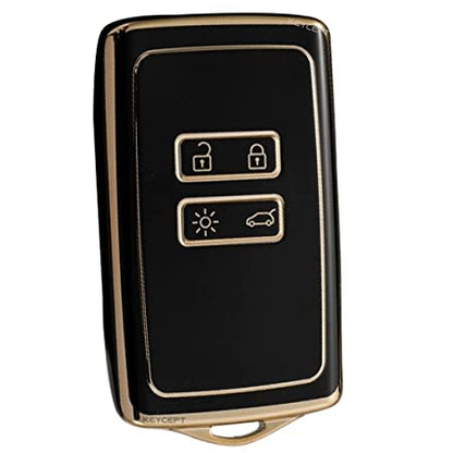 renault triber kiger 4b smart tpu black key cover case