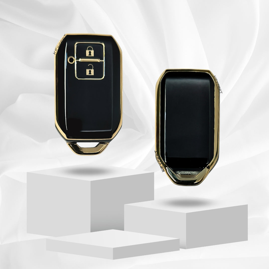 suzuki swift dzire ertiga old wagonr ritz alto 2b smart tpu black gold key cover case accessories keychain