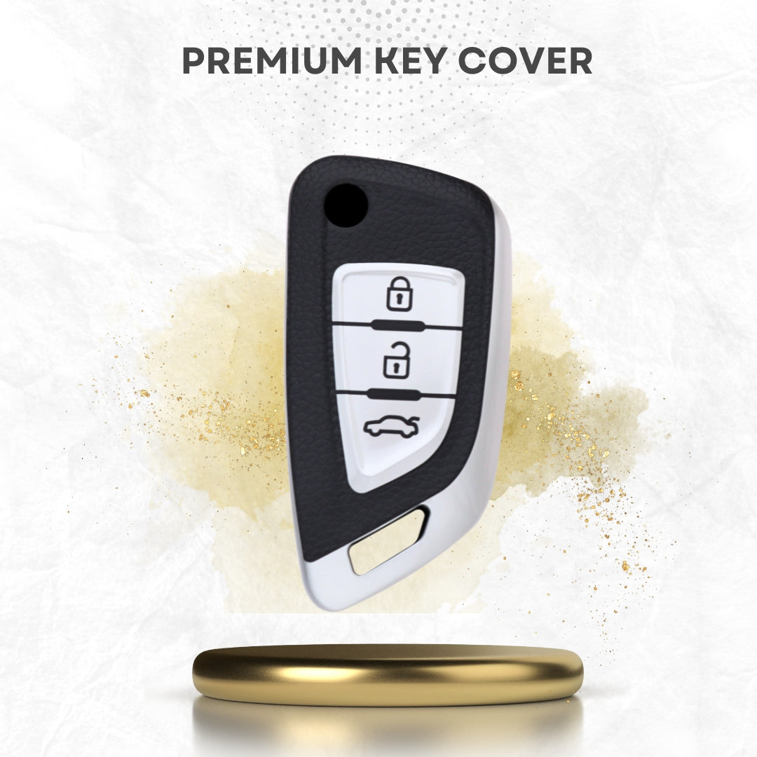 Universal TPU Leather Key Cover With Keychain. (Type K1)