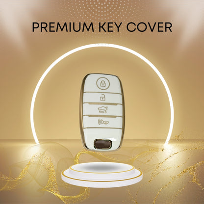 Kia Gold Line TPU Key Cover with Keychain (Type 2)