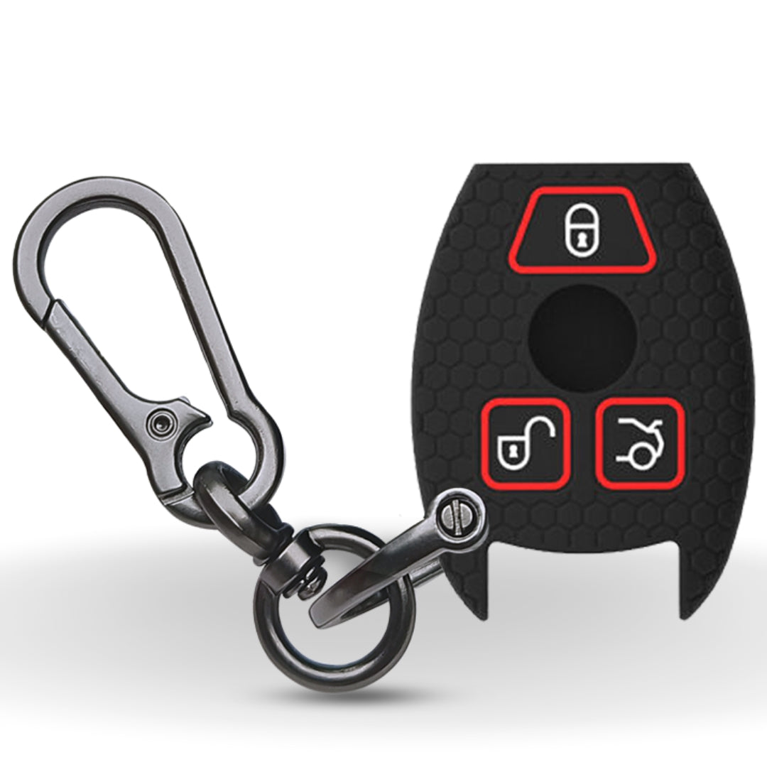 Mercedes Silicone Key Cover Benz 3 Button Smart Key with Keychain (Type
