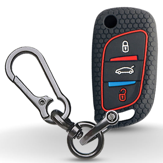 Silicone key cover for B11 DS aftermarket remote key with keychain