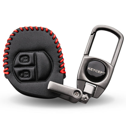 Suzuki Classic Leather Key Cover with Keychain (Type 2)