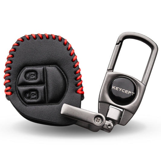 Suzuki Classic Leather Key Cover with Keychain (Type 2)