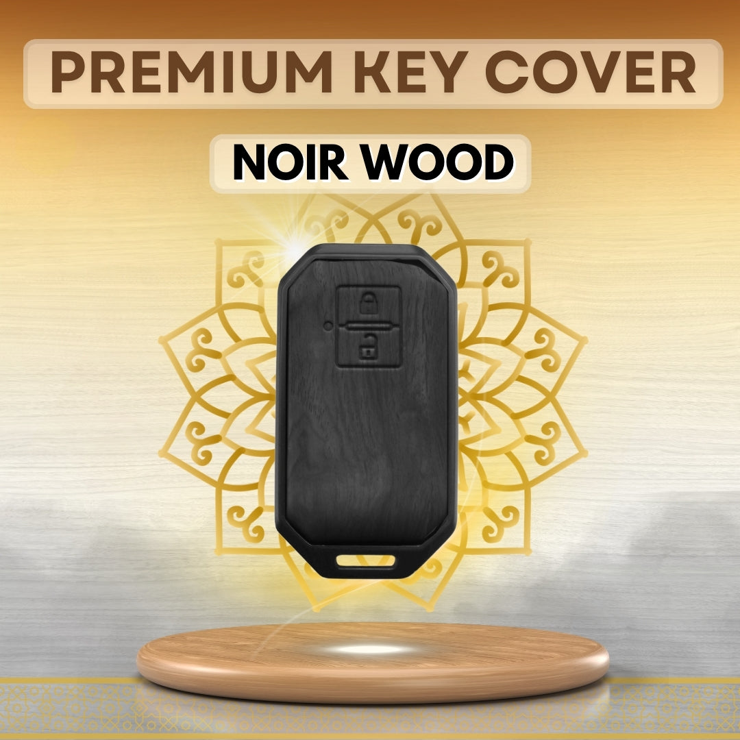 Suzuki Noir Wood Car Key Cover with Keychain (Type M8)