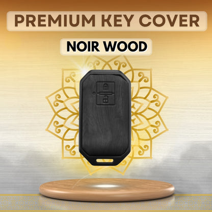 Suzuki Noir Wood Car Key Cover with Keychain (Type M8)