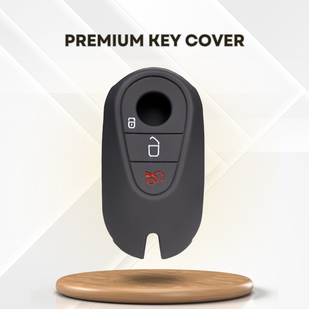 Mercedes Silicone Key Cover with Keychain (Type K2)
