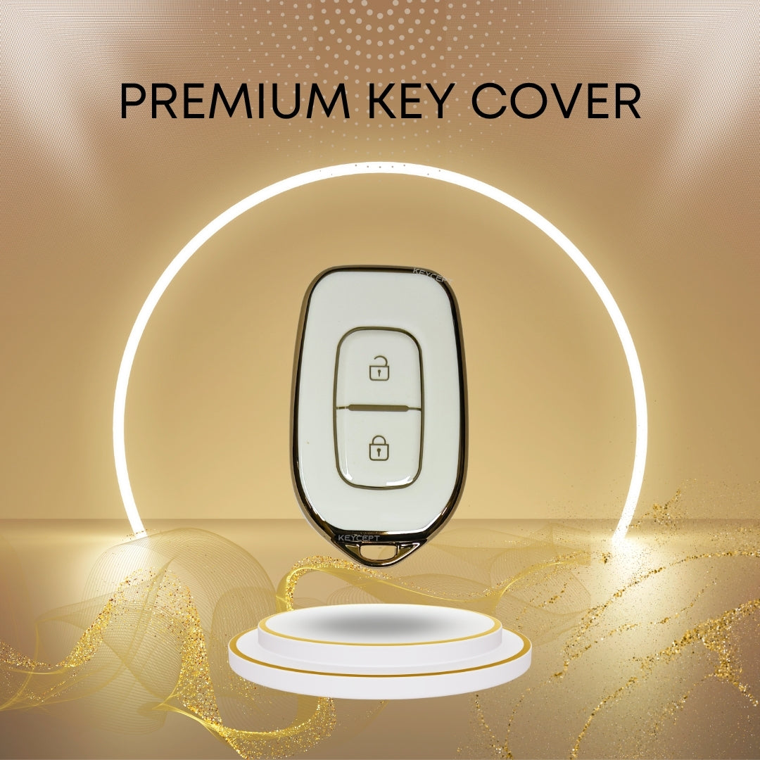 Renault Gold Line TPU Key Cover with Keychain (Type 2)