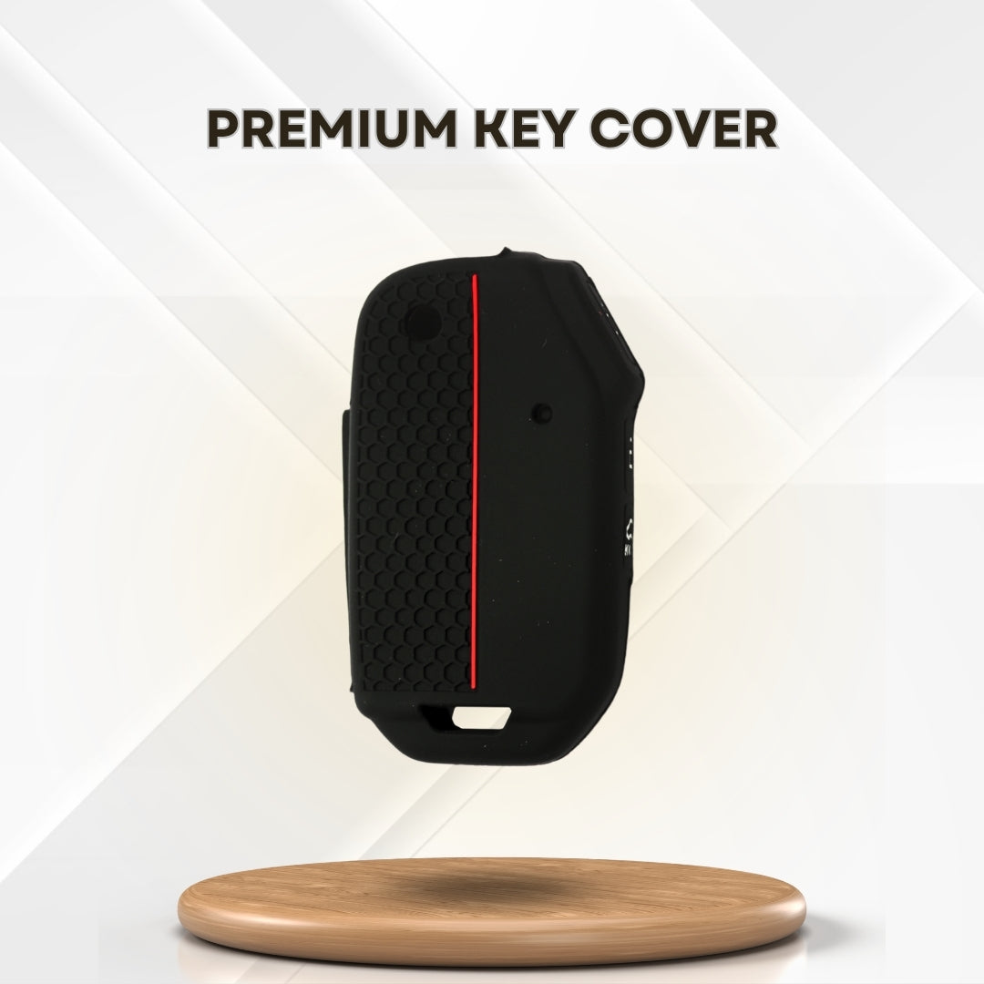Kia Silicone key cover with keychain (Type K1)