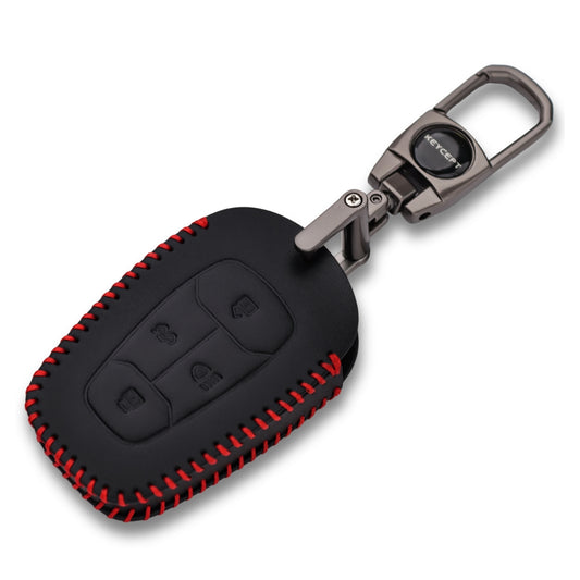 Tata Classic Leather Key Cover with keychain (Type 2)