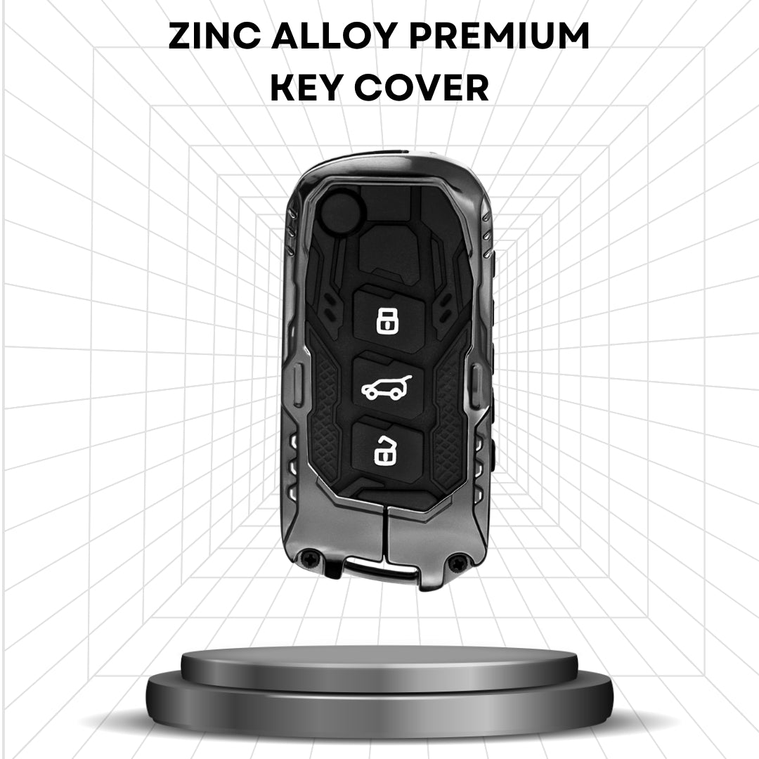 Mahindra Metal Mecha Key Cover with keychain (Type M3)