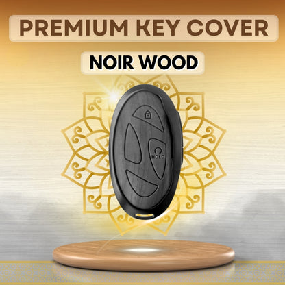 Hyundai Noir Wood Car Key Cover with Keychain (Type M8)