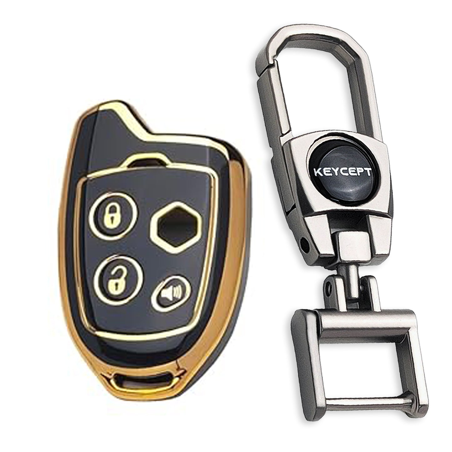 Suzuki Gold Line TPU Key Cover with Keychain