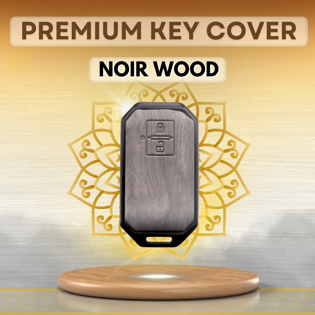 Suzuki Noir Wood Car Key Cover with Keychain (Type M8)