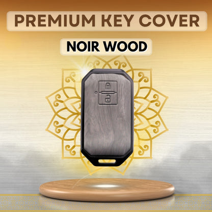 Suzuki Noir Wood Car Key Cover with Keychain (Type M8)