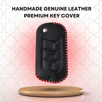 Mahindra Classic Leather Key Cover with Keychain K9