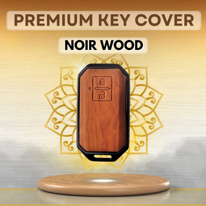 Suzuki Noir Wood Car Key Cover with Keychain (Type M8)