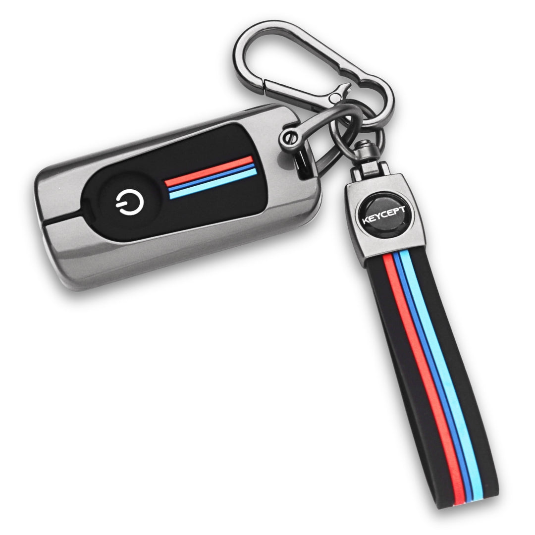 Keycept Metal Alloy Car Key Cover for Yamaha Aerox key with keychain (Type M2)