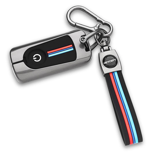 Keycept Metal Alloy Car Key Cover for Yamaha Aerox key with keychain (Type M2)